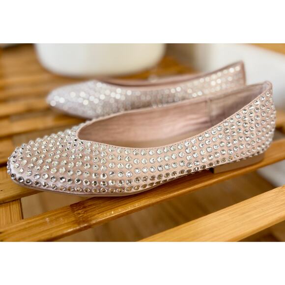 Steve Madden Marli Rhinestone Embellished Ballet Flats - Picture 2 of 10